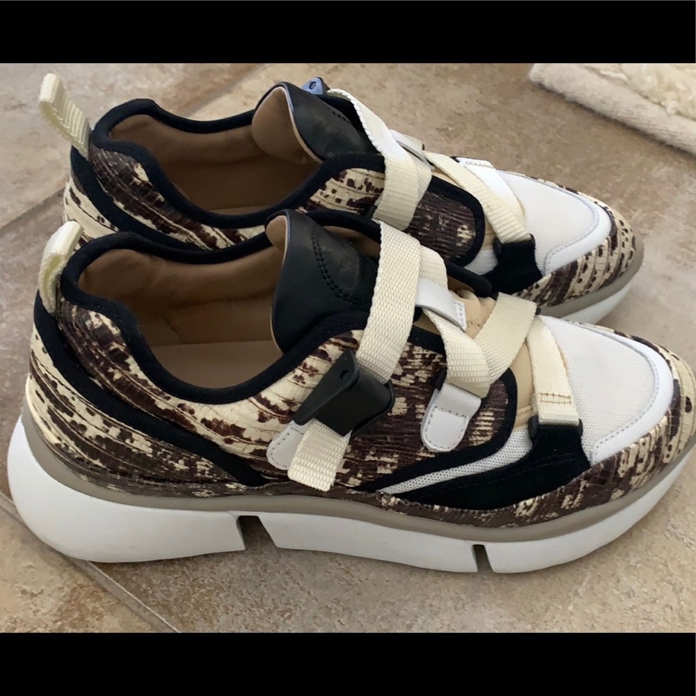Chloe Snakeskin Sneakers
